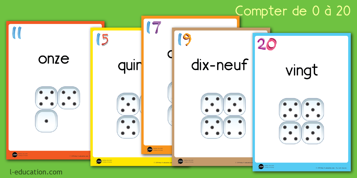 Affichage Des Nombres De 0 20 Les Nombres Jusqu 20 CP CE1